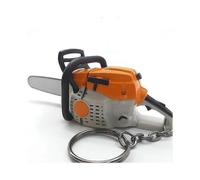 Portable Cartoon Chainsaw Key Chain, Cutting Chainsaw Pendant Decoration, with Sound Effects