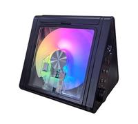 Portable CD Players for Home, 4000mAh Portable CD Music Playe, 2 * 5W HiFi Speaker System, with Bluetooth 5.3, USB, AUX, Remote Control,RGB Coloured Lights(Black)