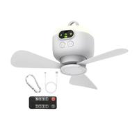 Portable Ceiling Fan, Wireless Camping Fan, Remote Control Blower, Hanging Hook Design, Quiet Operations, Rechargeable Power, Easy Installation, Perfect for Tent, Patio, Gazebo, Bedroom, Workshop