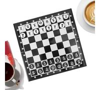 Portable Chess Set - ABS 7.87x7.87x0.79 Inches Magnetic Folding Chessboard | Magnetic Travel Board with Storage Slots | Classic Intellectual Tabletop Entertainment for Kids Adults Family