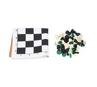 Portable Chess Set for Travel | 32 Pieces with PU Leather Board