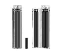Portable Cigarette Rolling Tool, Easy-to-use Manual Transparent Cigarette Roller For Standard Size Cigarettes(Black)