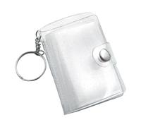 Portable Clear Holder - Photo Keychain Album, Minie 24-Pocket Photo Binder, Small Keepsake Organizer | Kids Adults Men Women Birthday Wedding School Backpack Memory Durable Convenient Easy Use Gift
