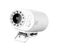 Portable Clip Fan - 100 Speed Rechargeable, Quiet Cooling Blower With LED Display, Personal Airflow Device | For Camping Office Travel Bedroom Desk Beach Use, Cooling Fan, Wearable Travel Fans