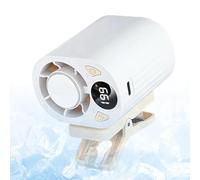 Portable Clip On, 199 Speed Digital Display USB Rechargeable Stroller for Outdoor Cooling, Strong Airflow Adjustable Feature, Personal Cooling Category for Cycling Camping Travel Beach