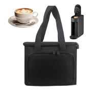 Portable Coffee Carrying Case - 30x12x24cm Coffee Maker Travel Bag | Multi-Compartment Oxford Carrier | Single Serve Coffees Brewer Bag | For Business Scenarios Outdoor Camping Home Women Men