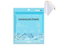 Portable Compressed Face Towels 6 Pack Cotton Washcloths Lightweight Space Saving disposble Soft Skin Friendly Expandable Cleaning Cloths For Women Men Camping Gym Hotel Resort Hiking Beaches