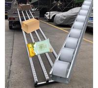 Portable Conveyor Belt with Steel Frame & Rollers: 30cm Wide x 3m Long, Folding Design, Perfect for Commercial Truck Trailers & Warehouses, Heavy-Duty Rollers.
