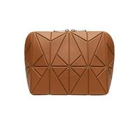 Portable Cosmetic Organizer - Waterproof Makeup Case | Compact Travel Pouch Design with Structured Storage Layout, PVC Polyester Beauty Container, Toiletry Packing Accessory