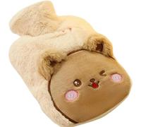 Portable Cozy Heat Pack, Hot Water Bag, Cold Water Bottle, Animal Cover Warmer, Pvc Hot Water Bottle, Travel Heating Pad for Hands Feet Neck and Shoulder, 15x25x8cm, PVC, 250g
