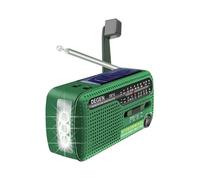 Portable crank radio world receiver, FM AM SW crank dynamo solar energy for the state of emergency
