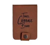 Portable Cribbage Game Set - Travel Board Card Kit, 7 pulgadas Playing with Peg Storage System, Compact Game Design, Carry Format, Complete Deck for Outdoor Entertainment and Social Gathering