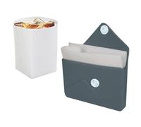 Portable Cup - 250 ml de silicona Water Beverage Cup | Picnic Drinking Mug | For Camping Backpacking Outd Enhanced By A Double-Layer Looor Running Cycling Walking Traveling Cruise Airplane Beach