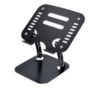 Portable del soporte del ordenador portátil, Soporte ajustable for computadora portátil de múltiples ángulos con ventilación térmica for computadoras portátiles 4 a 17,3 pulgadas, multicolor(Nero)