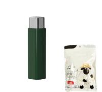 Portable Dental Floss Case, Automatic Floss Pick Dispenser, 3-Pack ABS Refillable Case for Travel, Dates & On-the-Go Oral Care (Green,1 x Floss Box+1x dental floss)