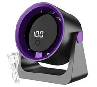 Portable Desktop Fan - 100 Speed Digital Display Clip On Cooler