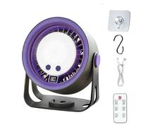 Portable Desktop Fan - USB Rechargeable Personal Cooler, Adjustable Quiet Air Circulator, Battery Operated Table Blower, Compact Mini Travel Cooling Appliance, Cordless Bedroom Bedside Fan | for trave