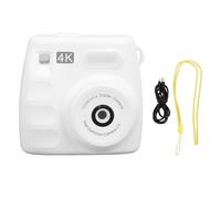 Portable Digital Camera for Students 48MP Dual Lens 1080P Resolution 2.0 Inch Screen HD Camera with LED Fill Light (White)