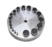 Portable Disc Cutter, 17pcs Carbon Steel 4mm-20mm, with Punch Die Set System, Heavy Duty Quality Design Unit, Easy Cutting Gear, Jewelry Metal Punch Tool, for Crafts Home Activities Daily Uses