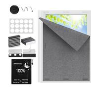 Portable DIY Blackout Curtain, Cuttable Self Adhesive Temporary Window Shad