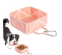 Portable Dog Bowl, 500 ml Outdoor Watering Feeding Bowl, Foldable Pet Food Container For Small Medium Dogs Cats RV Car Boat Traveling Hiking Walking Camping Beach