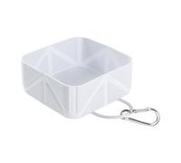 Portable Dog Bowl - Contenedor de alimentos para mascotas plegables | 500 ml de cachorro plegable | Manual de alimentador de agua para perros Dispensador de gatito RV Viajando a caminata de senderismo