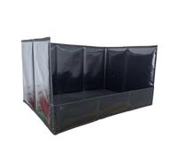 Portable Dog Litter, High Wall Pee Tray, 57x38.6cm Training Box with Waterproof Feature, PVC Holder, Pet Toilet with Foldable Design, Puppy Potty for Home Apartment Balcony