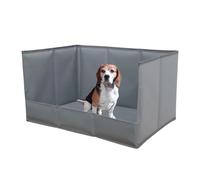Portable Dog Litter, High Wall Pee Tray, 57x38.6cm Training Box with Waterproof Feature, PVC Holder, Pet Toilet with Foldable Design, Puppy Potty for Home Apartment Balcony