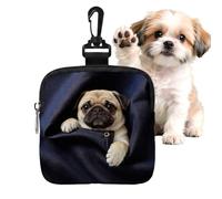 Portable Dog Treat Pouch, Puppy Training Treat Holder, Pet Food Carrier with Quick Access Opening, Oxford Fabric Lightweight Wear, Dog Training Accessories for Walking Camping Road Trip Outdoor Use