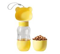 Portable Dog Water Bottle, Pet Water Dispenser, Outdoor Drinking Cup, 350ml Capacity, Food Compartment, Leak-Proof Design, Perfect for Walking, Hiking, and Training