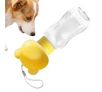 Portable Dog Water Bottle, Pet Water Dispenser, Outdoor Drinking Cup, 350ml Capacity, Food Compartment, Leak-Proof Design, Perfect for Walking, Hiking, and Training