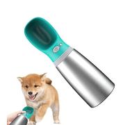 Portable Dog Water Bottle, Stainless Steel Puppy Dispenser, Leak-Proof Pet Drinking Bowl, Engineered with a Secure, Leak-Proof Mechanism for Hiking and Travel, 1 Piece