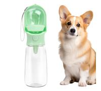 Portable Dog Water Bottle - Travel Drinking Feeder for Walking Hiking Camping | ABS Material with Bowl Design, Leakproof Pet Hydration, Foldable Cup Function for Outdoor Puppy Care, 10.83x3.15x3.15in