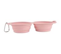 Portable Dog Water Bowl, 2 en 1 Food Dish, Foldable Feeder Design, Lightweight Travel Accessory, Material, Perfect for Camping, Hiking, or On-the-Go Pets 11.81x5.28x1.97 inches