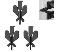 Portable Door Lock for Travel, Hotel Locks for Doors Travel, Hotel Door Locks for Travelers Security(Black,3pcs)