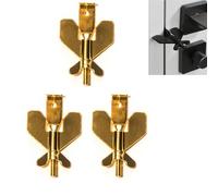 Portable Door Lock for Travel, Hotel Locks for Doors Travel, Hotel Door Locks for Travelers Security(Dark Gilt,3pcs)