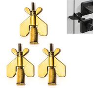 Portable Door Lock for Travel, Hotel Locks for Doors Travel, Hotel Door Locks for Travelers Security(Gold,3pcs)
