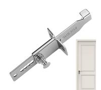 Portable Door Lock Travel, Hotel Safety Locking Device, Child-Proof Privacy Stopper, Easy Install Anti-Intrusion Tool, for Dorm, Apartment, Motel, College, Bedroom, House Use, 11.99cm Stainless Steel