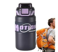 Portable Drinking Bottles | Insulated Water Bottles | Fitness Water Bottles | Outdoor Adventure Bottles | Water Bottles for Gym | Water Bottles with Straw Lid (Creamy White, Purple)