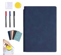 Portable Dry Erase Board, 2026 New Reusable Whiteboard Notebook, Portable Small Dry Erase Board Whiteboard Notebook Handheld for Office School Home Use (Blue)