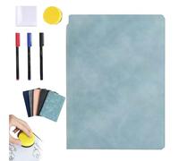 Portable Dry Erase Board, 2026 New Reusable Whiteboard Notebook, Portable Small Dry Erase Board Whiteboard Notebook Handheld for Office School Home Use (Cyan)