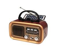 Portable DSP Radio Classic Vintage FM AM SW Radios Retro Solar Speaker MP3 TF USB Music Box Removable Battery