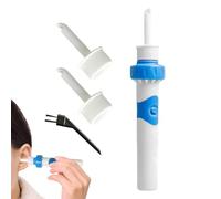Portable Electric, Earwax Removal Kit, 0.98x4.92 inches with Vacuum Function, 2 Replacement Heads Soft Clean Tool, Gentle Care for Kids, Family & Travel, Effective and Safe Ear