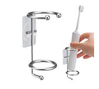Portable Electric Toothbrush Holder, Stainless Steel No Drill, with 3.5cm Wall Mount System, Lightweight Quality Design Unit, Easy Install Gear, Bathroom Toothbrush Organizer, for Travel Home Use