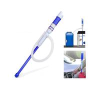 Portable Electric Water Pump Water Pump Liquid Transfer Pump Fluid Diesel Gasoline Gasoline Pump Fish Tank Pond Pump with Blue Suction Tube