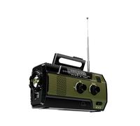 Portable Emergency Radio Solar Hand Crank Cell Phone Charger Radios AM/FM LED Flashlight Outdoor Indoor Light Night