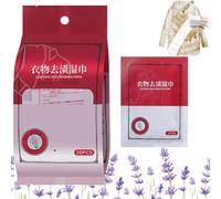 Portable Emergency Stain Remover Wipes | Clothes Stain Removal Wipes | Stain Removal Wet Wipes | Individual Wrapped Cleaning Wipes | Stain Remover Wet Wipes For Laundry, Dry Cleaning Wipes (1Box)