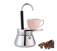 Portable Espresso Coffee Pot Stainless Steel Brewer Travel Maker