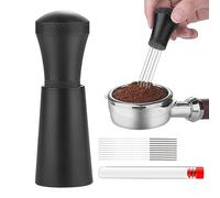 Portable Espresso Whisk - Aluminum Alloy, Adjustable Distributor | Coffee Stirrer Tool For, Espresso Shot Leveling For Home Cafe Brewing And Latte Making
