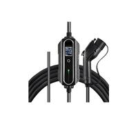 Portable EV Charger 15A 16A 32A Level 1 Level 2 NEMA 6-20 NEMA 14-50 110-240V Waterproof for Charging Electric Cars(16A Level 2)